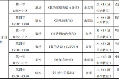 骨干领航，家校同行 ——香山实验小学家长开放日暨骨干教师展示课
